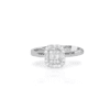 Emerald Halo Diamond Ring Darshi Diamonds Manufacturer Exporter Supplier Producer Diamond Jewellery Dubai UAE