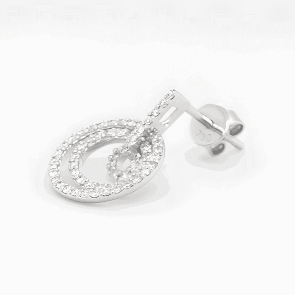 Happy Spirit Circle Earrings Diamond Studded Earrings Darshi Diamonds Manufacturer Exporter Supplier Producer Diamond Jewellery Dubai UAE