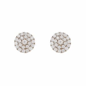 Lovebright Round Cluster Earrings Diamond Studded Earrings Darshi Diamonds Manufacturer Exporter Supplier Producer Diamond Jewellery Dubai UAE