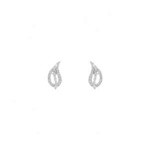 Swirl Charm Earrings Diamond Studded Earrings Darshi Diamonds Manufacturer Exporter Supplier Producer Diamond Jewellery Dubai UAE