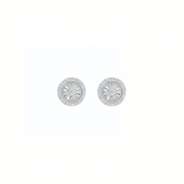 Diamond Halo Iced Studs Diamond Studded Earrings Darshi Diamonds Manufacturer Exporter Supplier Producer Diamond Jewellery Dubai UAE