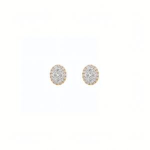 Dazzle Oval Cluster Earrings Diamond Studded Earrings Darshi Diamonds Manufacturer Exporter Supplier Producer Diamond Jewellery Dubai UAE1