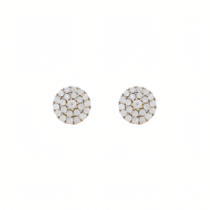 Lovebright Round Cluster Earrings Diamond Studded Earrings Darshi Diamonds Manufacturer Exporter Supplier Producer Diamond Jewellery Dubai UAE