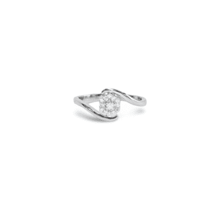 Swirl Flower Diamond Ring Darshi Diamonds Manufacturer Exporter Supplier Producer Diamond Jewellery Dubai UAE