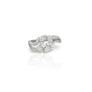 Swirl Leaf Diamond Ring Darshi Diamonds Manufacturer Exporter Supplier Producer Diamond Jewellery Dubai UAE