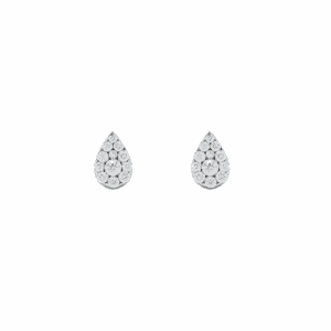 Tear Drop Cluster Earrings Diamond Studded Earrings Darshi Diamonds Manufacturer Exporter Supplier Producer Diamond Jewellery Dubai UAE