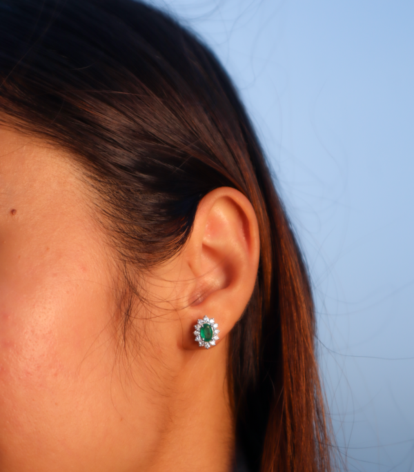 DIANA EMERALD EARRINGS